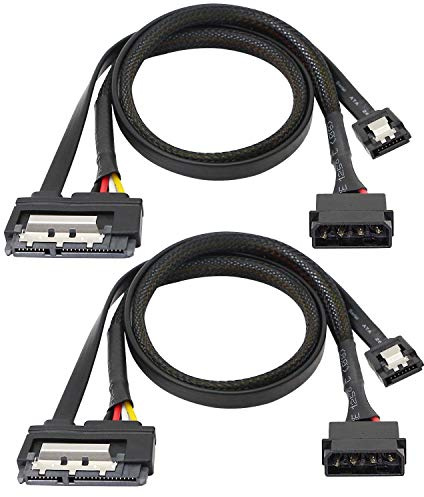 SATA 6G Data Cable SATA Power2-In-1 Extension Cord LP4 IDE 4pin to SATA 15P