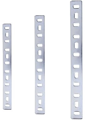 Evotrade Piastra di giunzione Dritta Pesante con Asole di Regolazione Fai Da Te Dimensioni a Scelta (Spessore 2mm x 50mm)