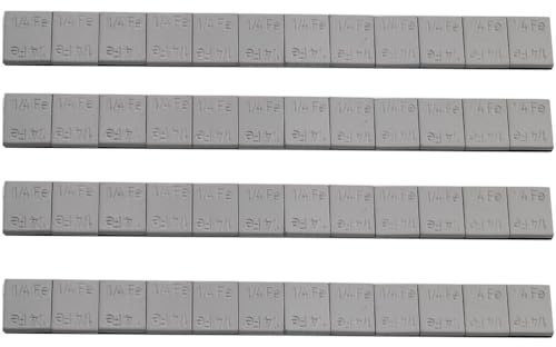 VISSQH 48 x Pesi Adesivi equilibratura,7,1 g Striscia Adesiva Pesi Equilibratura,Pesi Adesivi Retro Autoadesivo,Pesi Adesivi Grigi da attaccare ai Pesi delle Ruote F-067