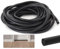 Fugen Dichtschnur, Ø 6mm Dichtung Schaum Rundschnur, 5 Meter EPDM Runde Dichtschnur für Fugen, Schwarz Fugendichtschnur, Fugenfüllprofil für die Nahtdichtung von Türen und Fenstern, Wänden und Decken