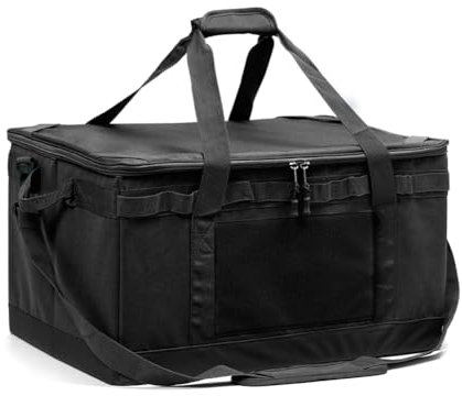 Wzxksoac 30L Organizer Utensili da Cucina Multi Scomparti Borsa Porta Attrezzi da Outdoor Tote Bag da per Picnic Nero