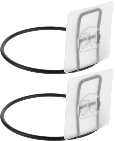 KOMBIUDA 2pcs Hanging Pet Food Bowl Stand Wall Mounted Cat Food Dish Rack Adhesive Pet Feeder Bracket for Small Animals Easy Installation Bowl Bracket for Home and Kennels Dog Holder
