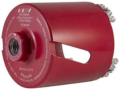 Märkische Diamantwerkzeuge Titan W Dosensenker Titan W Ø 68/82 mm zum Bohren von harten Kalksandstein und harten Baustoffen