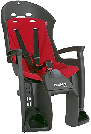 HAMAX Unisex – Babys Siesta Gepäckträger Kindersitz, grau, 1size