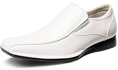 Bruno Marc herr business mokassins halvskor loafer skor tofflor, - 1 vit - 42 EU