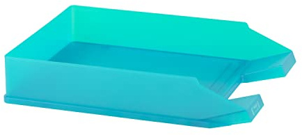 Idena Brevkorg, material: Plast, storlek: A4 till C4 genomskinlig türkis