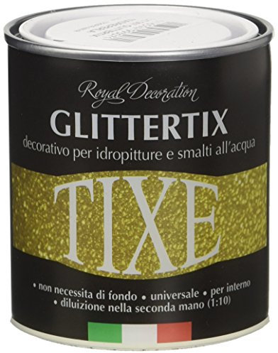 TIXE Glittertix Additivo Glitter per Pittura – Effetto Luminoso e Brillante per Superfici Decorate, Madreperla 250 ml