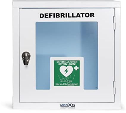 MedX5 Teca per Defibrillatore, Armadietto per Defibrillatori, Uso Interno senza Allarme, Adatto a tutti i Defibrillatori, Made in Italy