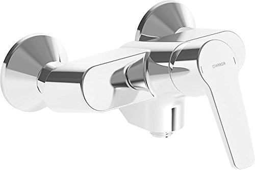 Hansa 51450193 Badewanne Armatur/Brause Mischbatterie für Wandaufbau HANSAPINTO | THERMO COOL - Funktion | 17l/min bei 3 bar