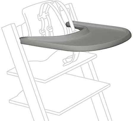 Stokke Tray, Storm Grey - Designed Exclusively for Tripp Trapp Chair + Tripp Trapp Baby Set - Convenient to Use and Clean - Made with BPA-Free Plastic - Suitable for Toddlers 6-36 Months
