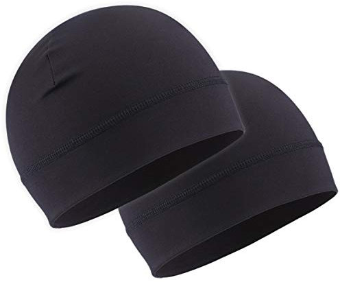 OutdoorEssentials 2er Pack Fahrradmütze - 2X Fahrrad Mütze unter Helm - Unterziehmütze für den Fahrradhelm Skihelm - Set Laufmütze für Damen und Herren - Skull Cap