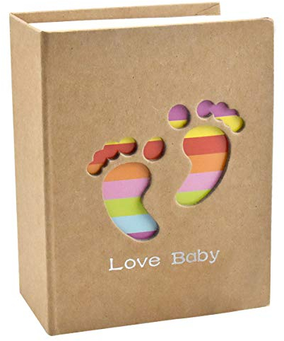 WEONE Photo Albums 6 X 4, Slip In Baby Photo Album Book, 100 Pictures Family Memory Book for Travel Wedding