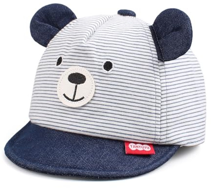 Pesaat Gorra de béisbol para bebés de 6 a 24 Meses Gorra de béisbol con protección UV (Marine, 6-24 Meses)