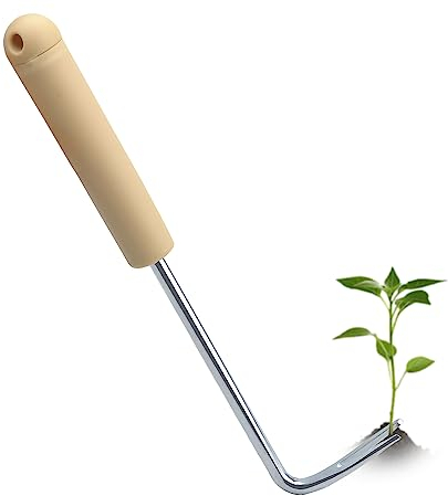 HENGBIRD Wurzeljäter mit Holzgriff, Unkrautstecher Edelstahl Garten Manueller Weeder Wurzeljäter Gartengerät Unkrautjäter mit Holzgriff Wurzeljäter Unkrautgabel für Garten zum Graben Umpflanzen Jäten