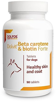 AnkhPets Dolvit Beta Carotene Biotin Healthy Skin Shiny Coat Dogs 90 tablets