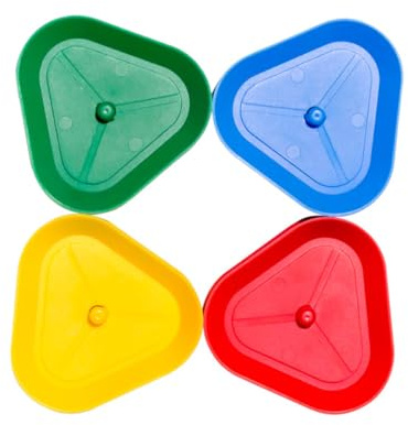BOBOZHONG Juego de Cartas Titular,4 PCS Soporte Juego Cartas Póquer Mano pequeña Soporte póquer de Juego Triángulo de Cartas Puesto Póquer Estante Soporte para Tarjetas Juego de Mesa(8.6 * 8.2 * 5cm)