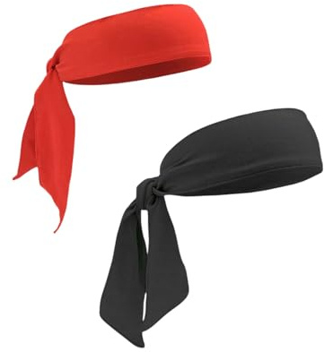 Sports Headband, 2 Pcs Unisex Non-Slip Running Head Strap, Fitness Hairband for Men and Women, Soft Head Bands Sweatband for Tennis, Cycling, Yoga