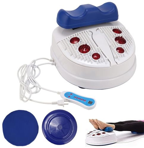 YXYSSMDGHY Fitness Blood Chi Machine, Foot Leg Massager,Smart Swing Exerciser,8 Gear Speed Adjustable,For Vitality Swing Shaking Exercise,Wire Control,Blue