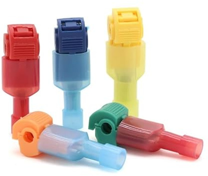 Connettori for cavi a giunzione rapida a forma di T, set da 10-50 - Morsetti a crimpare for connessioni di derivazione di cavi da 0,5-4 mm² (22-10 AWG)(Yellow T3,10 sets(20PCS))