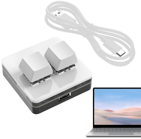 Bsbkoj 2 knappsats | Mini USB-tangentbord med kopierings- och klistra in
