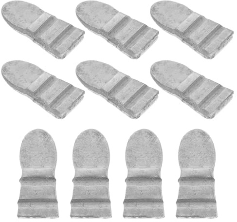 SHINEOFI Coins en Acier Argenté Installation Rapide et Polyvalente Lot de 10 pour Manche de Marteau Accessoires Robustes pour Charpenterie et Construction Lourde