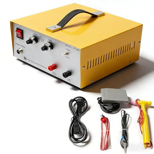 Smycken punktsvetsmaskin bärbar pulspunktsvetsning maskin 600W 80A smycken elektrisk punktsvetsmaskin (med pedalbrytare)