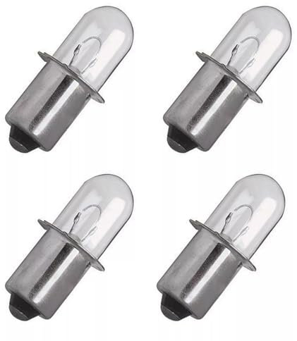 HASMX 4-Pack 18V Xenon Bulb Replacement for Ryobi Flashlight Work Lights 18 Volt Bulbs ONE+ Cordless