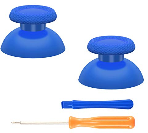 eXtremeRate Joysticks para ps5 para ps4 Control Palancas Analogicos Joystick Reemplazable para ps5 Repuesto para Pulgar Thumbsticks para ps4 Slim Pro Mando (Azul)