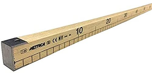 Generico Metro Asta Legno Resistente 1 Metro 100 cm Professionale Lavori Sartoria Sarto