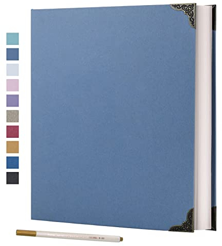 Vienrose Photo Album Self Adhesive 60 Pages Hardcover with DIY Scrapbooking Kit 3 Rings Paper Scrapbook for Lover Friends Kids Anniversary Wedding Gift