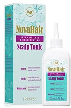 NovaHair Tonico anticaduta e rigenerante del cuoio capelluto, stimola la crescita dei capelli e previene la caduta dei capelli, 100 ml