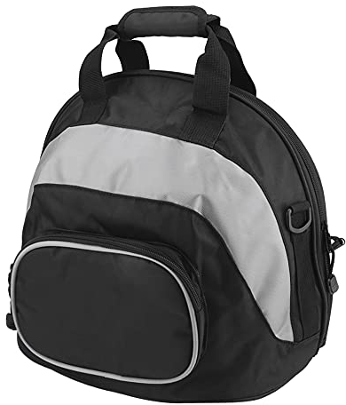 Multifunktionale Wasserdichte Helmtasche, Motorradhelm Reisetasche, SKi Helm Sporttasche, Sporttasche, Leichte Aufbewahrungs Tragetasche für Radfahren, Fahrrad Reisetasche(Grau + Schwarz)