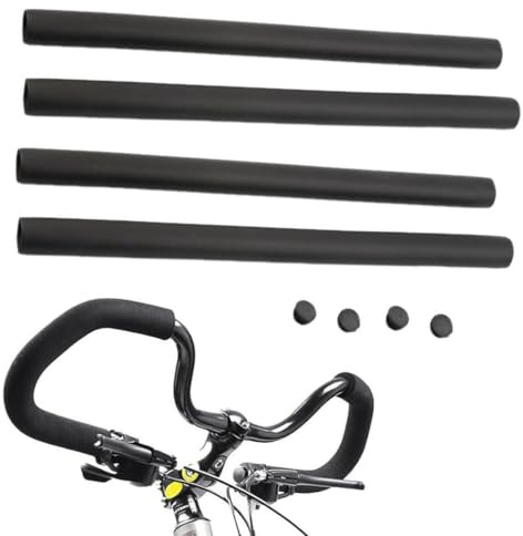NHPY Poignées De Guidon Souples En Tube De Mousse Éponge De Vélo, Housses De Guidon, 500Mm, Pour Route De Montagne (Noir)