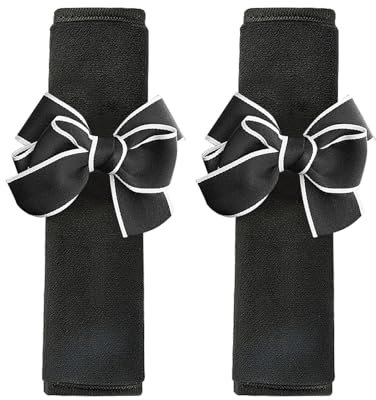 JCUGSBS Fascia Imbottita Rivestimento per la Cintura di Sicurezza Auto – 2 Pezzi con Fissaggio Strap, Comodi per Quando Si Viaggia