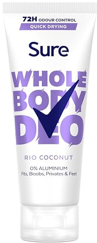 Sure Rio Coconut Whole Body Deodorant women's deodorant stick with a fresh & tropical fragrance for 48-hour odour control 50 ml