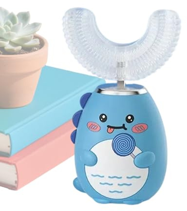 Tuxuseo U Förmige Kinderzahnbürste - 3 Modi Elektrische U Zahnbürste mit Timer,Tragbare Zahnreinigungsbürste,Für Mädchen Schule Zuhause Reisen