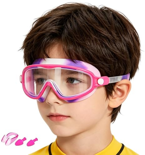 Generisch Gafas de natación antivaho, resistentes al agua para niñas, para piscina, entrenamiento, buceo y deportes al aire libre, para piscina, entrenamiento de buceo, deportes al aire libre