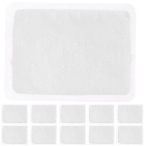 Beavorty 20 Pièces Patch Chauffant Autocollant Portable Corps Blanc Poudre de Fer et Tissu Non Tissé, Conservation Longue Chaleur, pour Maison et Extérieur en Hiver