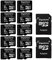GIGASTONE 32GB MicroSDHC Speicherkarte 10er-Pack + SD Adapter, für Action-Kamera, GoPro, Drohne und Tablet, Lesegeschwindigkeit bis zu 90MB/s, Full HD-Videoaufnahme, Micro SD Karte UHS-I Klasse 10 U1