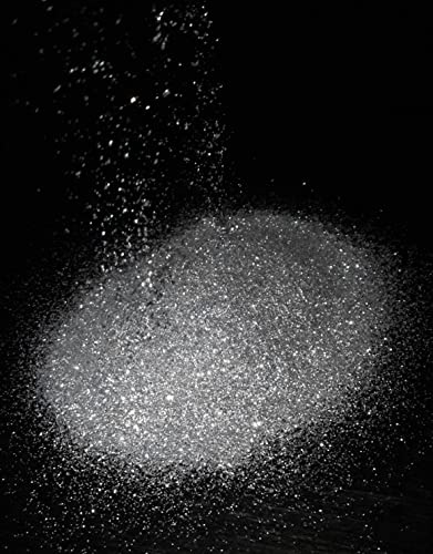 100g H+V Paul Kamm® Premium-Glitter Zusatz Wandfarbe Deckenfarbe Glitzer (Silber, 008HEX)