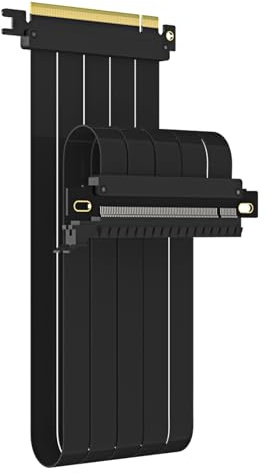 GLOTRENDS 600mm PCIe 4.0 X16 Riser Kabel für PCIe 4.0/3.0 GPUs, wie GeForce RTX 40/30 Serie und AMD Radeon RX7000/RX6000 Serie, etc.