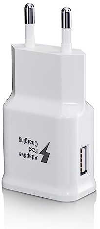Caricatore USB, Spina di Alimentazione Compatibile con Samsung Galaxy S8, S8+, S9, S10, S10 Plus, S10e, S7, S6, A50, A51, A30, A13, Z Flip3, Z Fold2, Sostituzione del Caricatore Rapido Originale