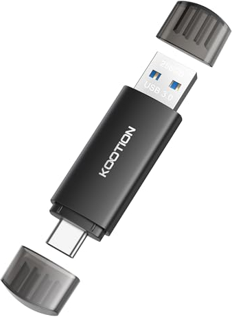 Memoria USB C 256 GB, KOOTION Pendrive C USB 3.0 OTG 2 en 1, Pendrive Tipo C Memoria 256 Gigas para Android/Window/PC/MacBook, Teléfono Huawei/Xiaomi/Samsung, Almacenamiento de Datos Externo