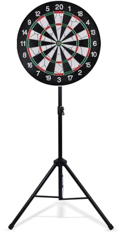 Dartboard Tripod Stand Heavy Duty Adjustable Height Stainless Steel Easy Assembly