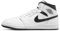 Nike Air Jordan 1 Mid Scarpe da Ginnastica da Uomo, Bianco e Nero, 45 EU