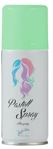 100ml Jofrika buntes Pastell-Spray Haarspray Colorspray bunt Fasching Karneval auswaschbare Haarfarbe (Grün, 100ml)