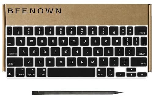 Bfenown Teclas de repuesto QWERTY US para iPad Pro de 11 pulgadas (1ª, 2ª, 3ª, 4ª generación) y iPad Air (4ª, 5ª generación y M2) Magic Keyboard A2261 (negro)