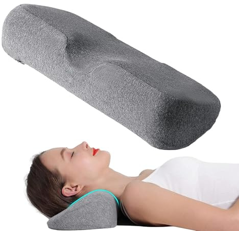 Almohada Cervical - Almohada de soporte para el cuello, ayuda para dormir ortopédica frente | Cojín de espuma con memoria terapéutica ergonómica, herramienta de alivio de la cama suave transpirable