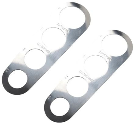 EnxJire Medidor Spaghetti Herramienta for medir Espaguetis de Acero Inoxidable, Medidor Pasta, Utensilios Cocina, Akcesoria Kuchenne, Fideos, 2 uds