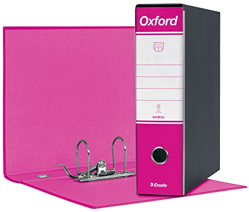 Esselte affärsmapp med spakmekanism och förvaringsask 8 cm fuchsia